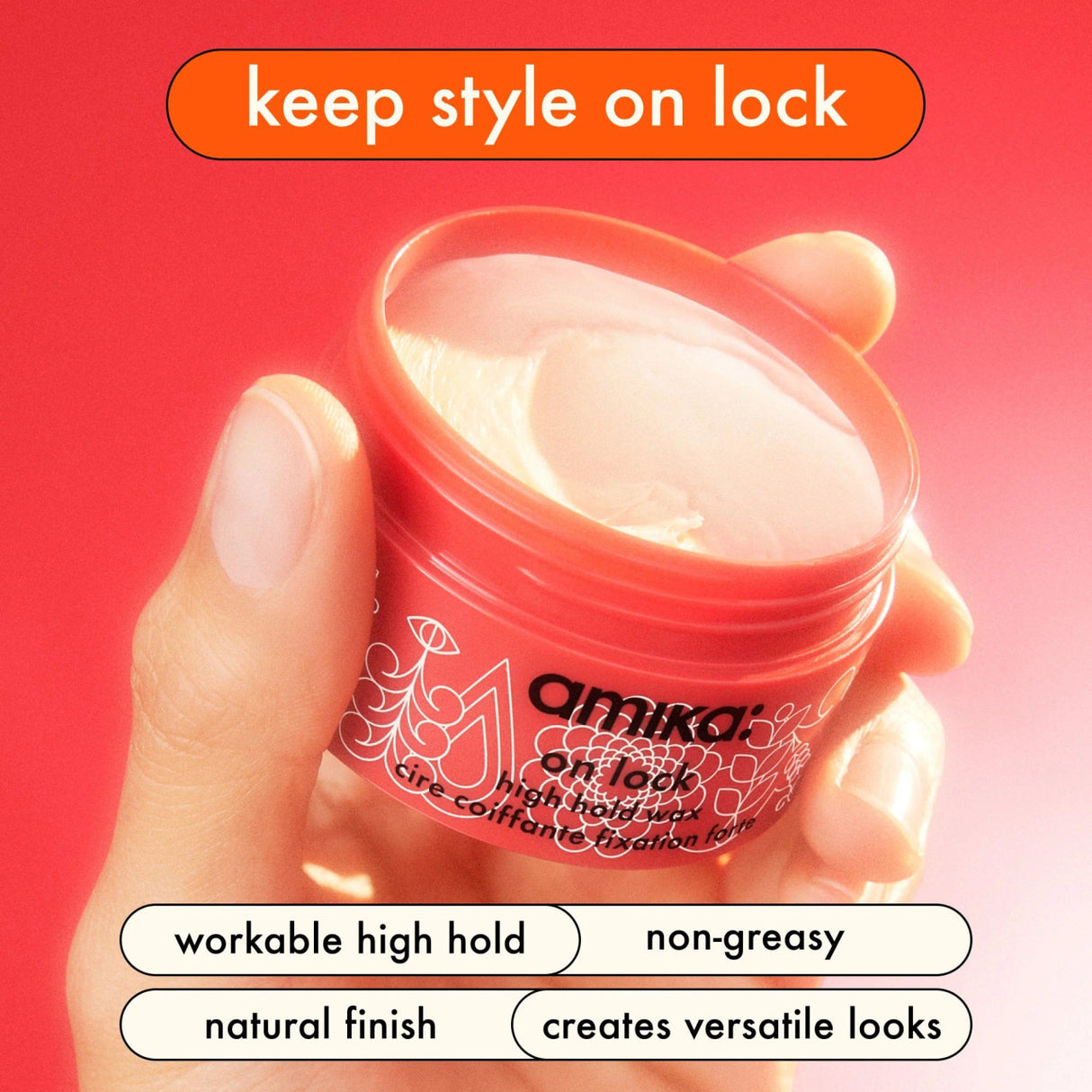 Amika On Lock High Hold Wax 50ml