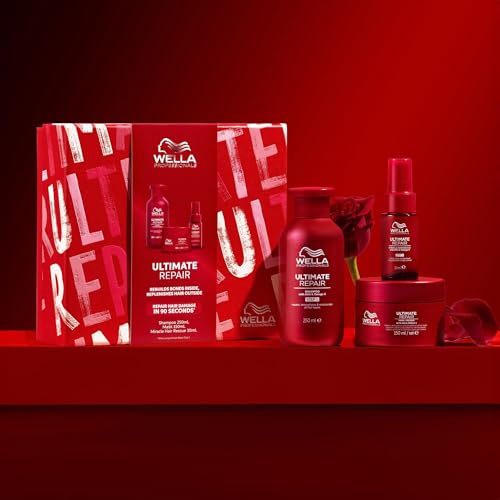 Wella Professionals Ultimate Repair Trio set - Shampoo 250ml, Mask 150ml, Miracle Hair Rescue 30ml - Limited Edition|B0F26NZYYD