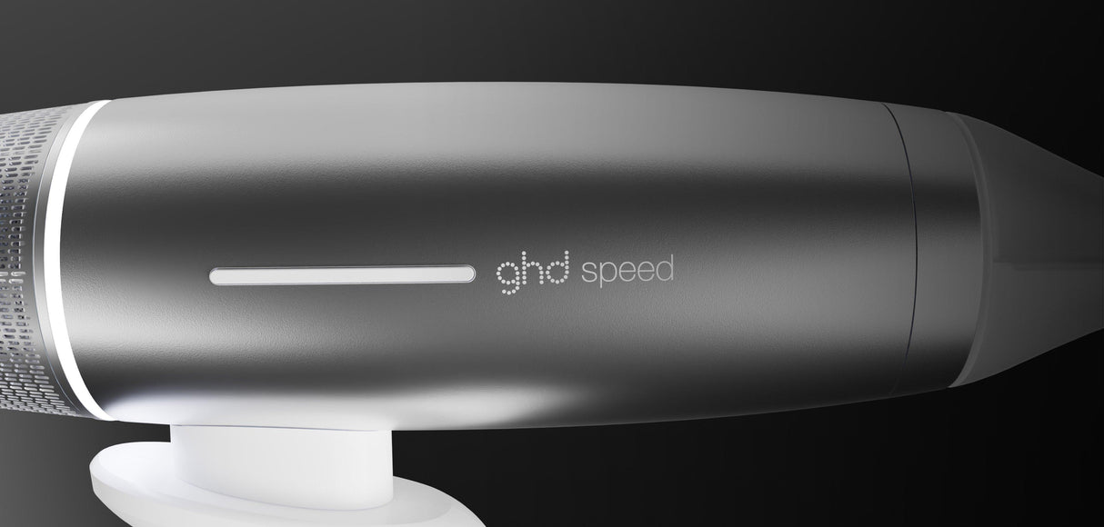 NEW GHD SPEED IONIC HAIR DRYER IN SILVER WHITE