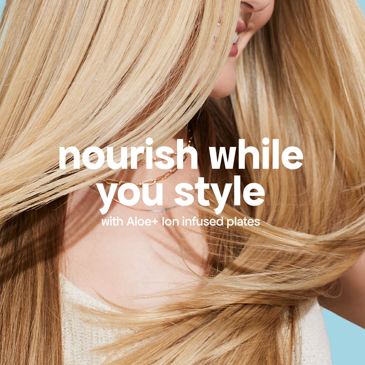 nourish while you style with the aloe infused flat iron