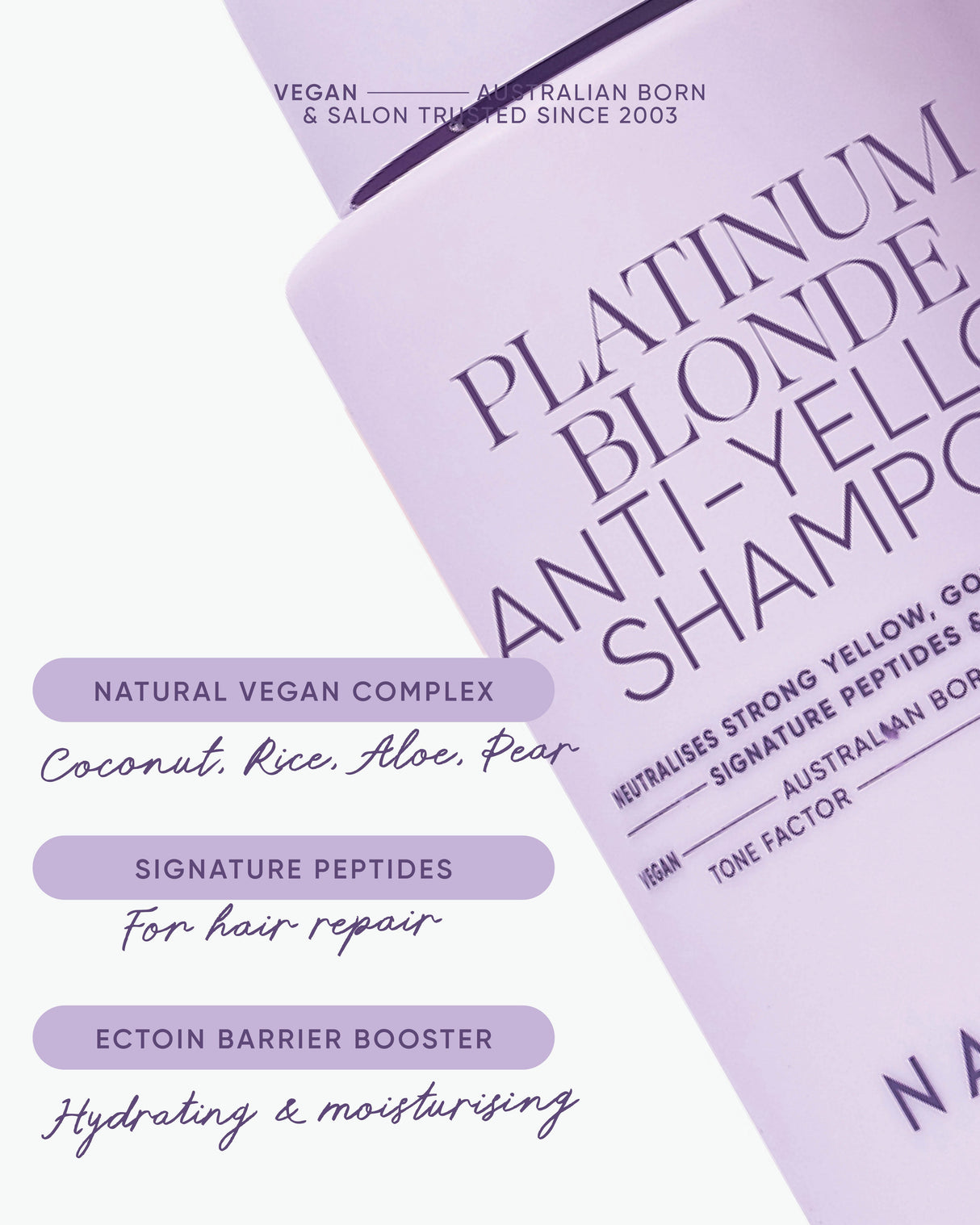 NAK Platinum Blonde Anti-Yellow Shampoo