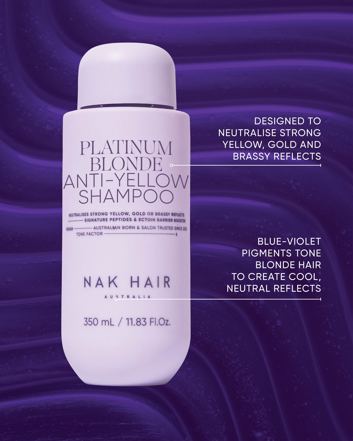 NAK Platinum Blonde Anti-Yellow Shampoo