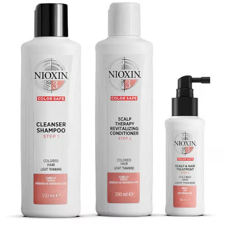 Nioxin Kit System 3 for Colored Treated Hair with Light Thinning