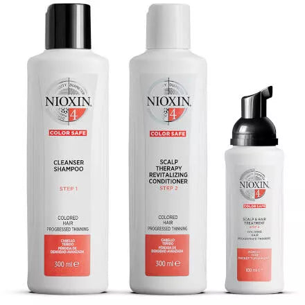Nioxin Kit System 4 for Colored Treated Hair with Progressed Thinning