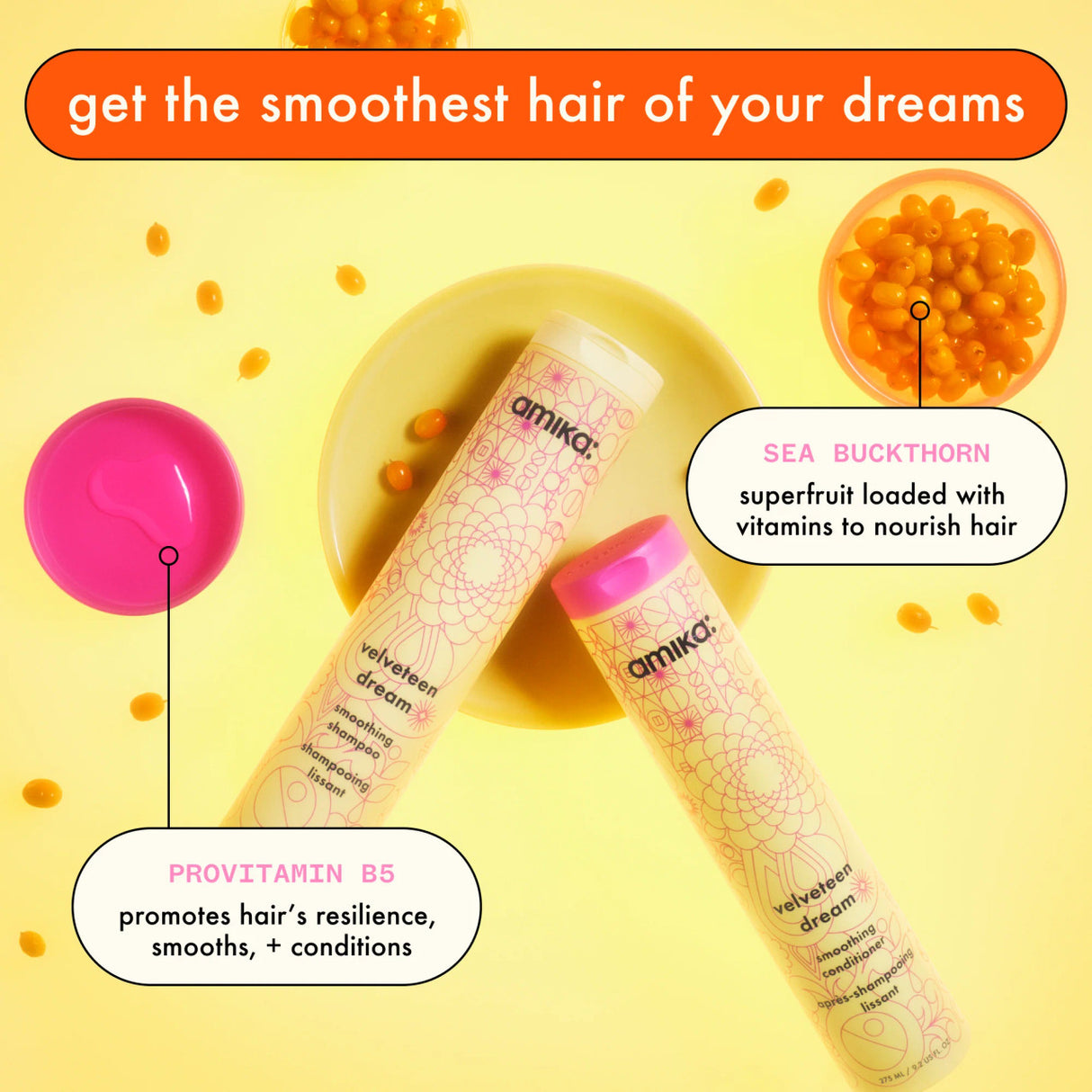 Amika Velveteen Dream Smoothing Shampoo 275ml (2025)