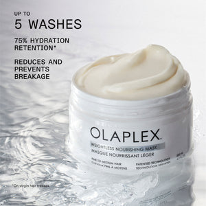 UP TO
5 WASHES

75% HYDRATION
RETENTION*

REDUCES AND
PREVENTS
BREAKAGE

*On virgin hair tresses