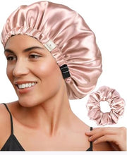 YANIBEST Satin Silk Adjustable Hair Bonnet for Sleeping, Curly Natural Hair|B09MCM2Z5S