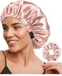 YANIBEST Satin Silk Adjustable Hair Bonnet for Sleeping, Curly Natural Hair|B09MCM2Z5S