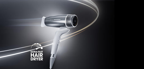 NEW GHD SPEED IONIC HAIR DRYER IN SILVER WHITE