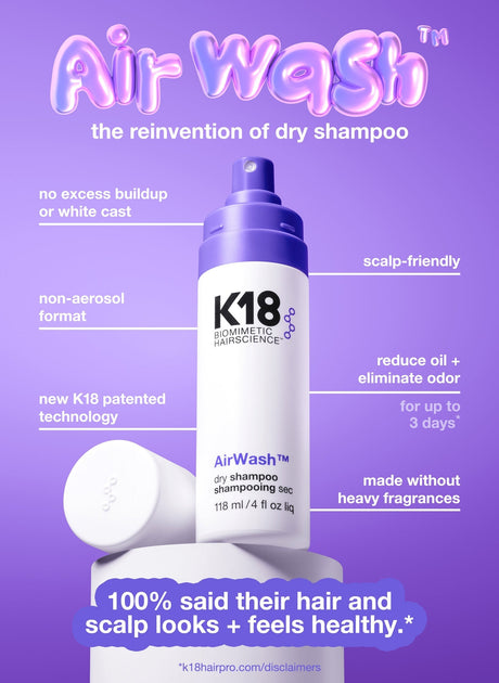 AirWash™ dry shampoo - K18 Australia