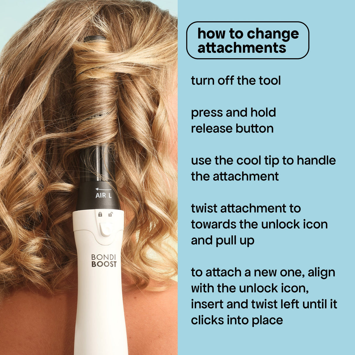 how to change the attachments 