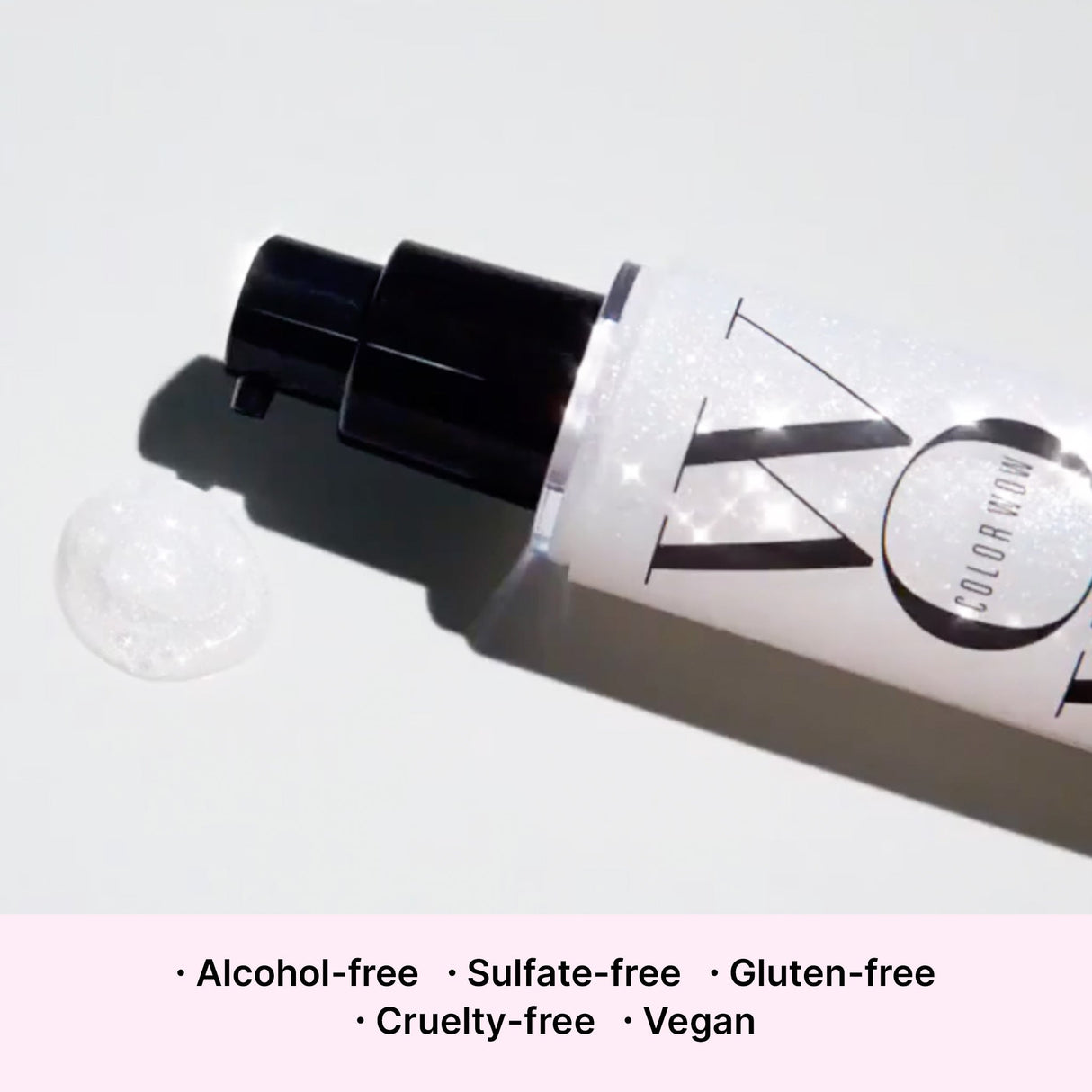 Alcohol-free, sulfate-free, gluten-free, cruelty-free, vegan