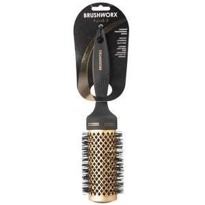 Brushworx Gold Ceramic Hot Tube Brush - Large