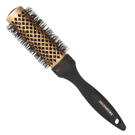 Brushworx Gold Ceramic Hot Tube Brush - Medium